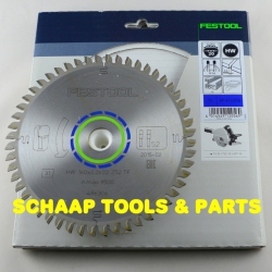 Cirkelzaagblad 160x20mm 52 tanden Trapeziumvlaktand (TF) TS55 en ATF55serie | 496306